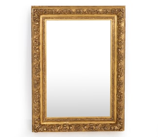 ANTIQUE ORNATE GILT WALL MIRROR