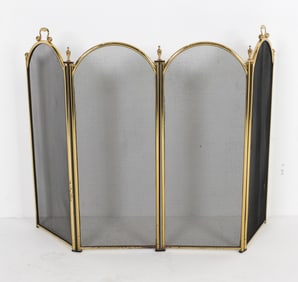 BRASS FIREPLACE SCREEN