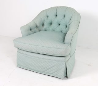 MID-CENTURY TUFTED LOUNGE CHAIR