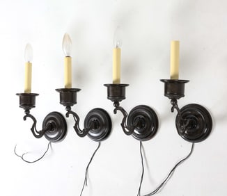 (4) VINTAGE WALL SCONCES