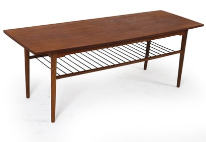 KOFOD LARSEN STYLE DANISH TEAK COFFEE TABLE 1960S