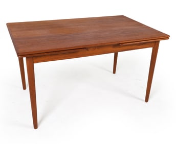 KAI KRISTIANSEN STYLE TEAK EXTENDING DINING TABLE
