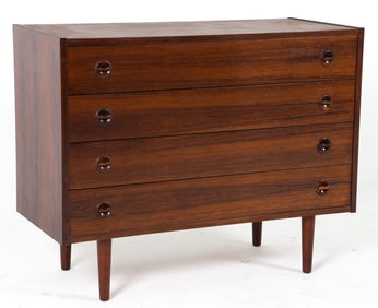 DANISH ROSEWOOD CHEST OF DRAWERS C. 1960S