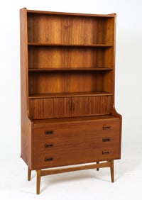 JOHANNES SORTH NEXO TEAK SECRETARY BOOKCASE 1960S