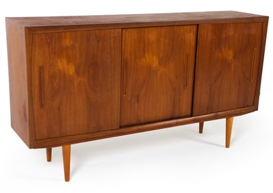 DANISH TEAK HIGHBOARD W/ DRY BAR C. 1960S