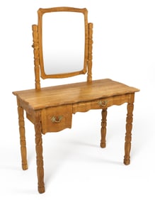 HENNING KJAERNULF STYLE OAK DRESSING TABLE 1960S
