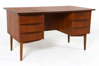 DANISH TEAK WRITING DESK C. 1960S