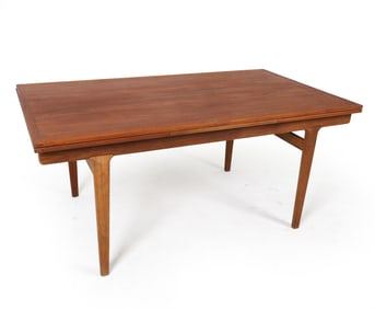JOHANNES ANDERSEN STYLE TEAK EXTENDING TABLE 1960S