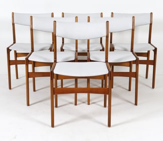 (6) ERIK BUCH TEAK DINING CHAIRS C. 1960S