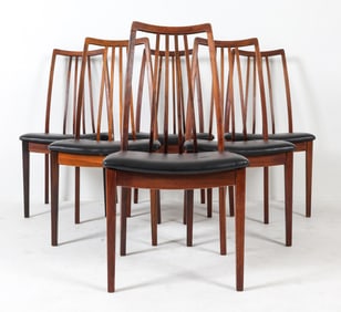 (6) IB KOFOD LARSEN DANISH ROSEWOOD DINING CHAIRS