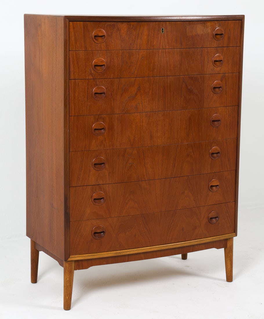 KAI KRISTIANSEN DANISH TEAK CHEST OF DRAWERS 1960S (1 of 12)
