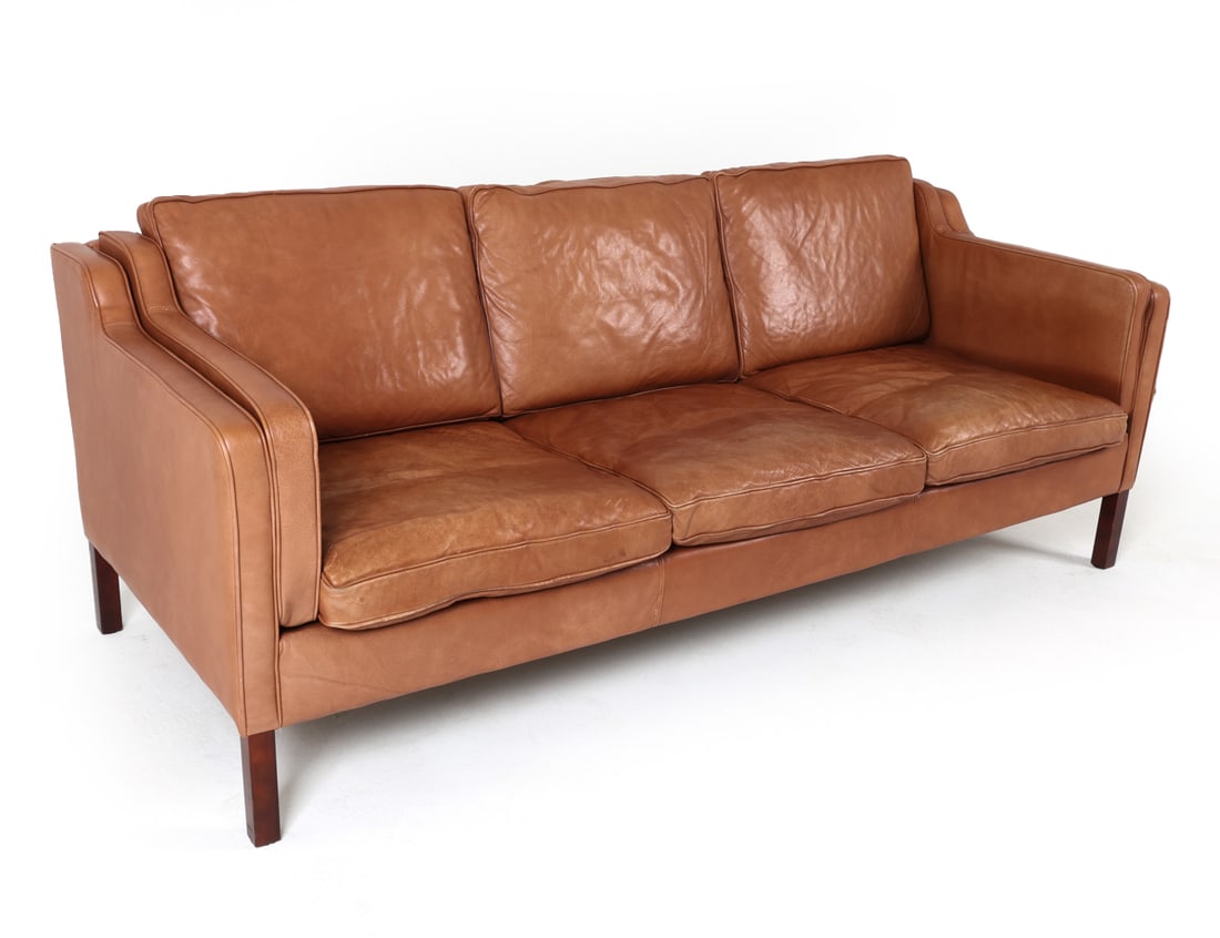 STOUBY DANISH LEATHER 'EVA' SOFA (1 of 17)