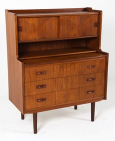 EGON OSTERGAARD TEAK SECRETARY DESK C. 1960S
