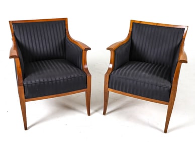 FRITS HENNINGSEN STYLE DANISH LOUNGE CHAIRS 1950S