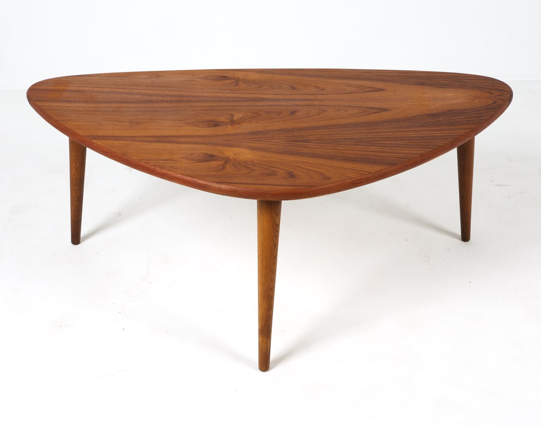DANISH TEAK GUITAR PICK COFFEE TABLE C. 1960S (1 of 10)