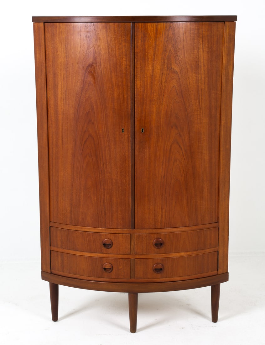 ATTR. KAI KRISTIANSEN TEAK CORNER CABINET (1 of 11)