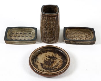 ROYAL COPENHAGEN STONEWARE GROUPING C. 1960S