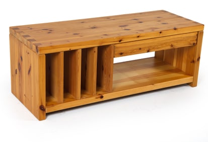 ATTR. AKSEL KJERSGAARD PINE MEDIA CABINET C. 1970S