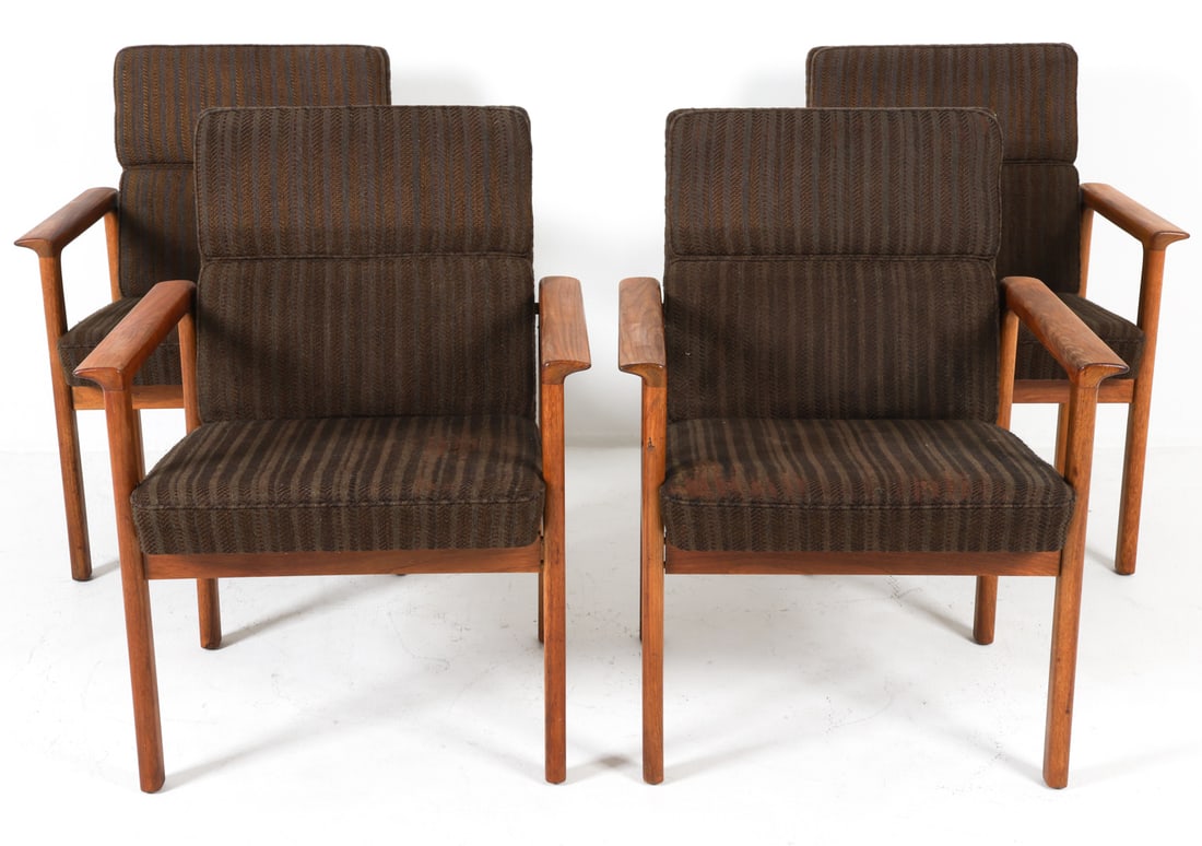 (4) ATTR. KARL ERIK EKSELIUS DANISH TEAK CHAIRS (1 of 8)