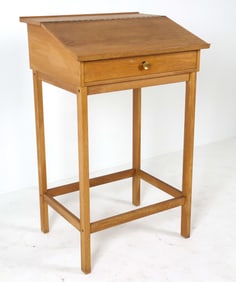 DANISH OAK WRITING DESK C. 1970S