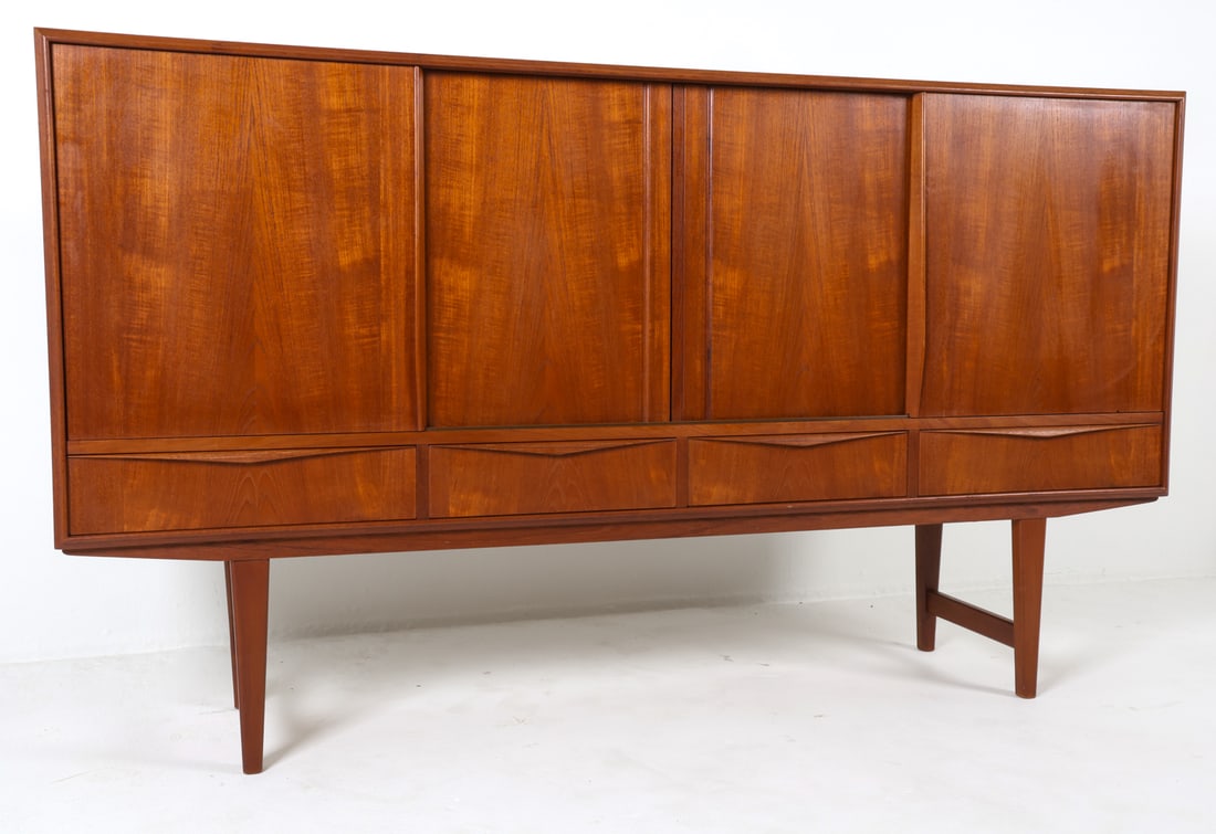 E. W. BACH DANISH TEAK SIDEBOARD C. 1960S