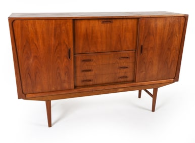 BORGE SEINDAL STYLE TEAK SIDEBOARD W/ DRY BAR