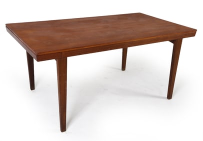DANISH TEAK EXTENDING DINING TABLE C. 1960S