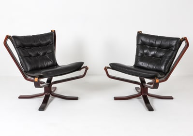 SIGURD RESSELL FALCON LOUNGE CHAIRS C. 1970S