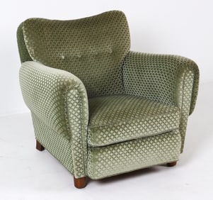 ATTR. MOGENS LASSEN DANISH LOUNGE CHAIR C. 1940S