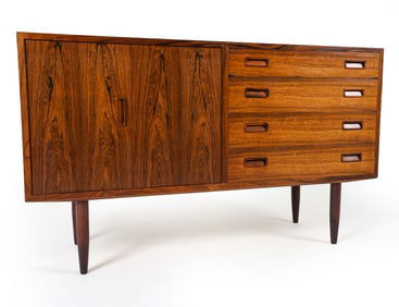 ATTR. CARLO JENSEN DANISH ROSEWOOD SIDEBOARD 1960S