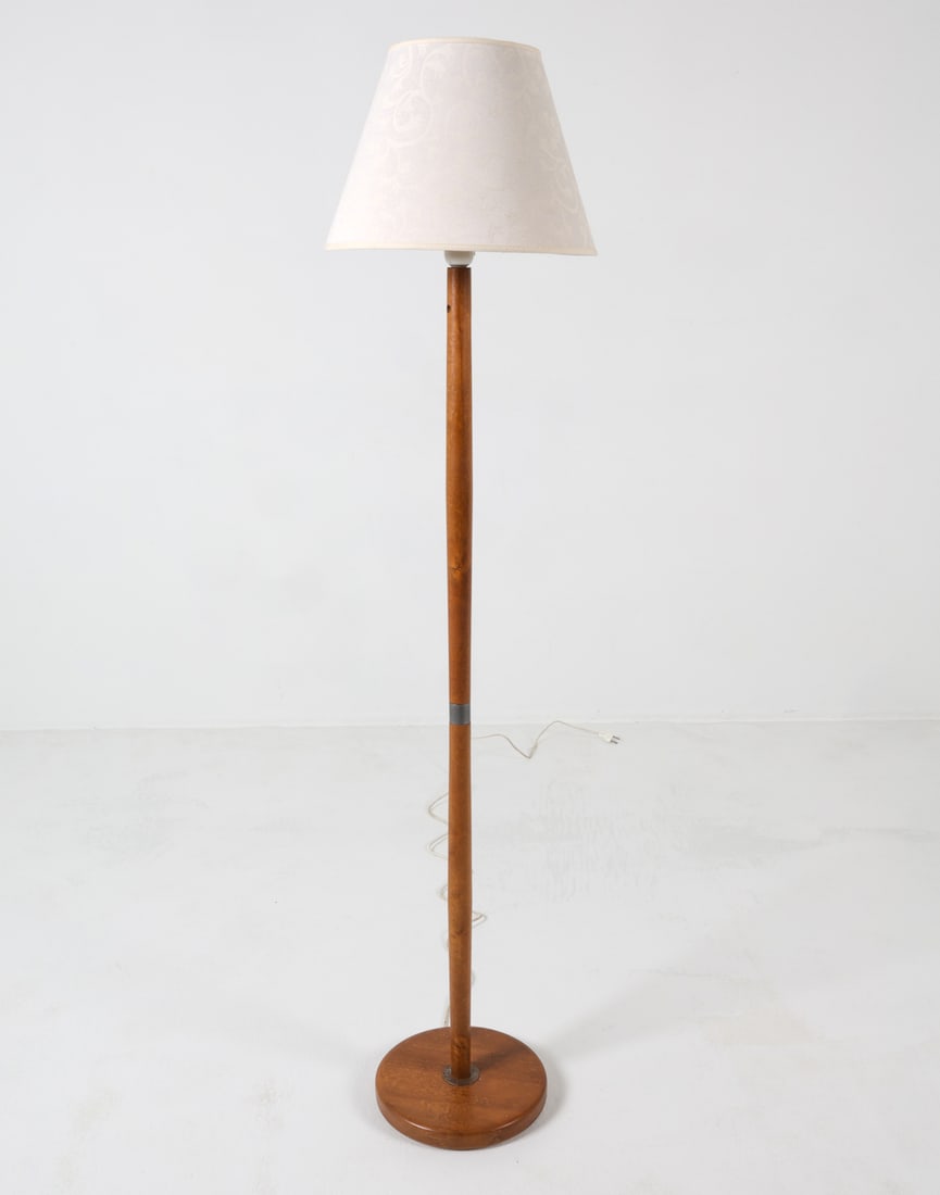 ESBEN KLINT STYLE BEECH FLOOR LAMP C. 1960S (1 of 13)