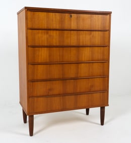 IB KOFOD LARSEN STYLE TEAK CHEST OF DRAWERS 1960S