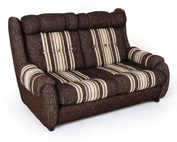 MID-CENTURY SCANDINAVIAN WOOL LOVESEAT SOFA 1970S