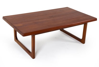 NIELS BACH DANISH TEAK COFFEE TABLE C. 1960S