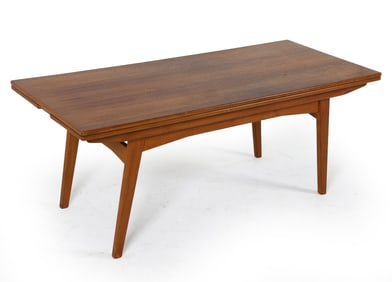 ATTR. KAI KRISTIANSEN TEAK ELEVATOR TABLE 1960S