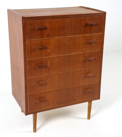 ATTR. POUL VOLTHER DANISH TEAK CHEST OF DRAWERS
