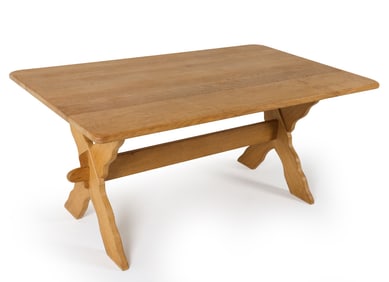 HENNING KJAERNULF STYLE DANISH OAK DINING TABLE