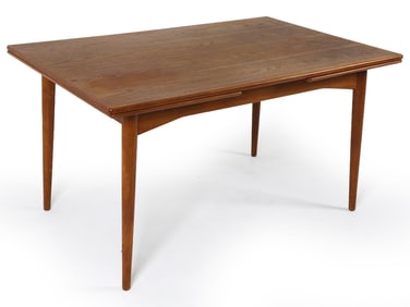 DANISH TEAK EXTENDING DINING TABLE C. 1960S