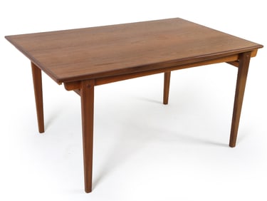 DANISH TEAK EXTENDING DINING TABLE C. 1960S