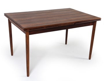 ARNE VODDER STYLE ROSEWOOD EXTENDING DINING TABLE