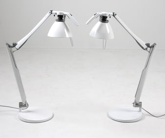 PAIR OF LUCEPLAN FORTEBRACCIO TABLE LAMPS