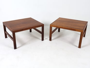 PAIR OF SWEDISH ROSEWOOD SIDE TABLES C. 1960S
