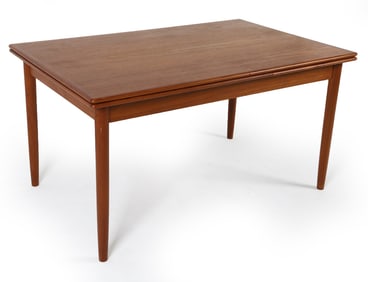 DANISH TEAK EXTENDING DINING TABLE C. 1960S