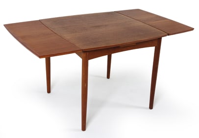 DANISH TEAK EXTENDING DINING TABLE C. 1960S