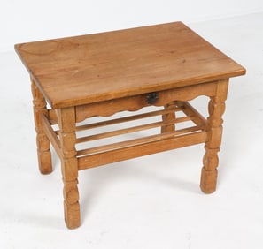 HENNING KJAERNULF STYLE DANISH OAK SIDE TABLE
