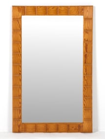SWEDISH PINE WALL MIRROR C. 1970S