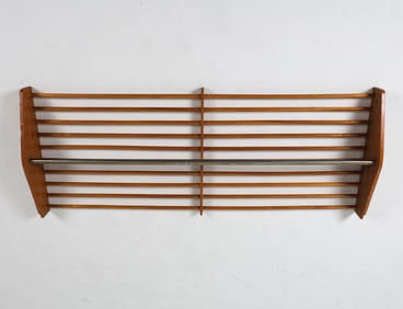 MID-CENTURY SCANDINAVIAN BEECH COAT RACK C. 1970S