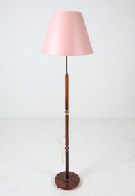 ESBEN KLINT STYLE ROSEWOOD & BRASS FLOOR LAMP
