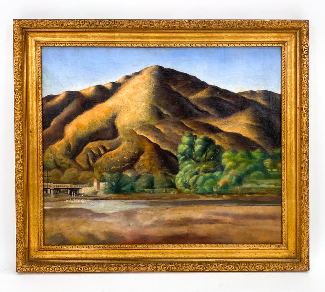 LEONARD HALEY CALIFORNIAN LANDSCAPE OIL ON CANVAS (1 of 5)