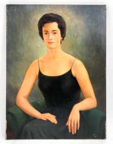 LEON CANO (1898-1970) PORTRAIT O/C
